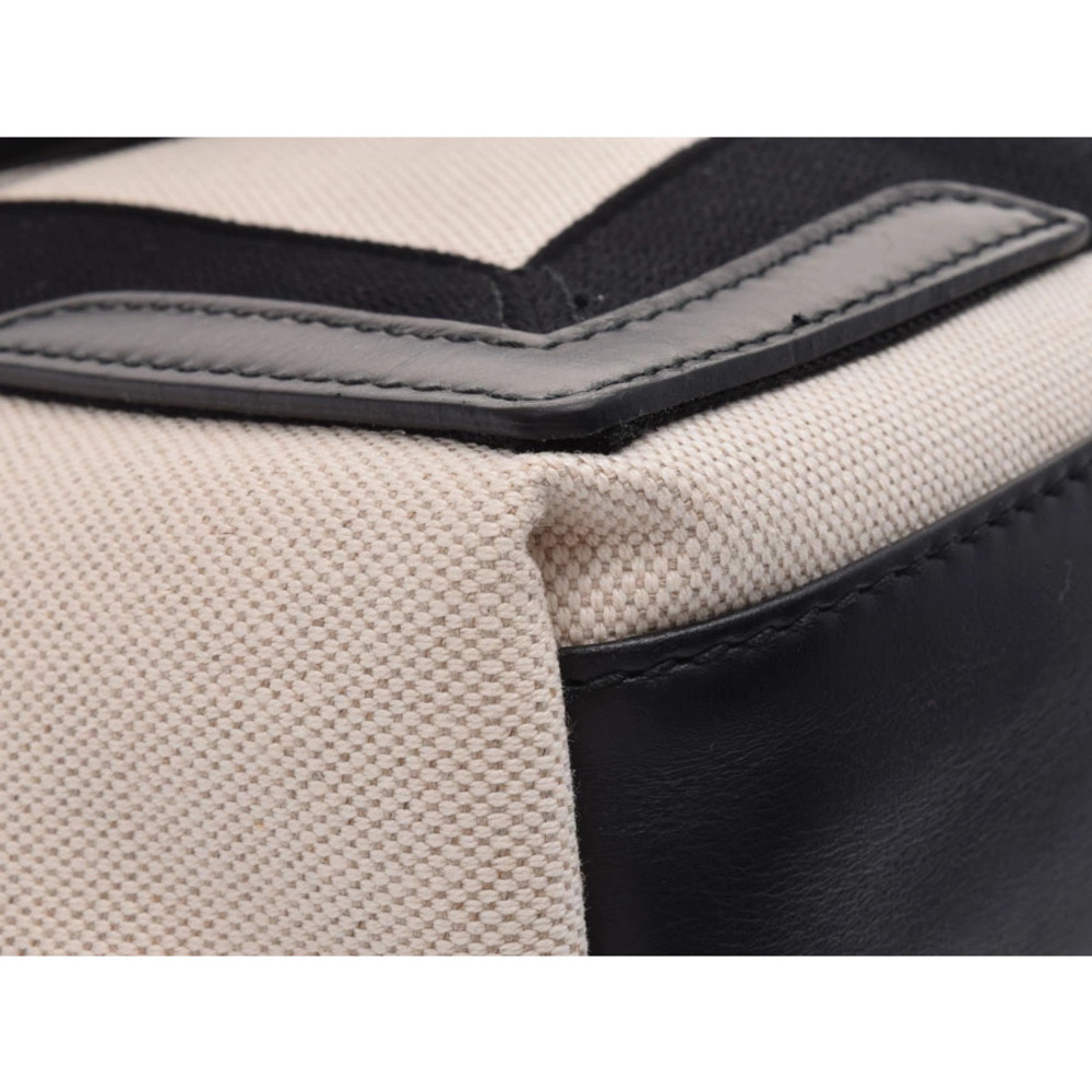 Balenciaga Navy Blue Cabas canvas tote bag white black pouch - Picture 6 of 9
